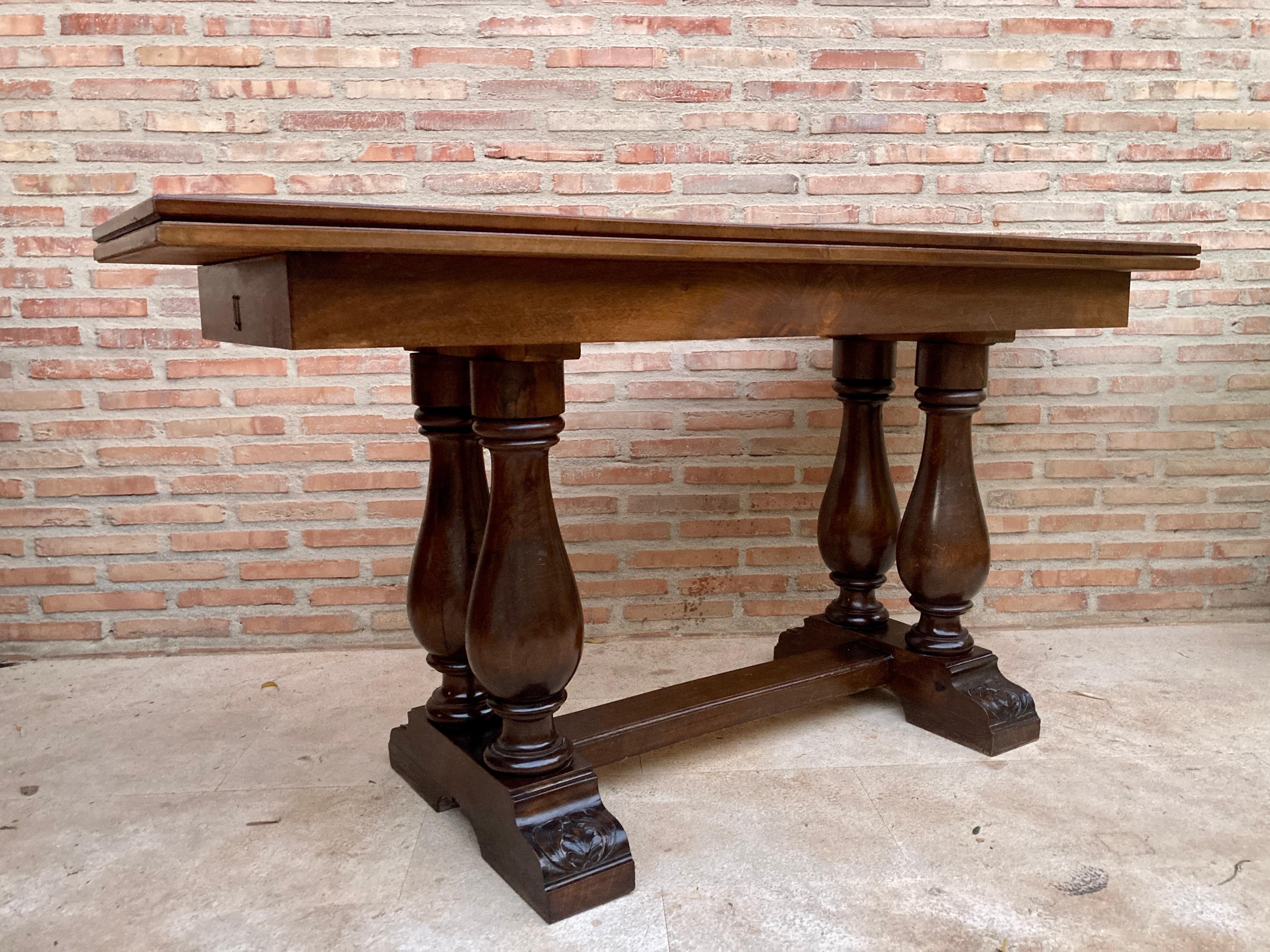 20th Century Spanish Oak Dining or Console Table, 1960