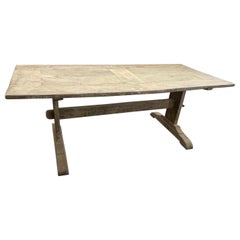 Spanish Oak Dining Table Made with 18th Century Reclaimed Wood