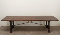 Spanish 19th Century Oak Extending Dining Table