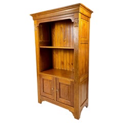 Spanish Oak Rustic Wooden Cabinet, Circa 1940s