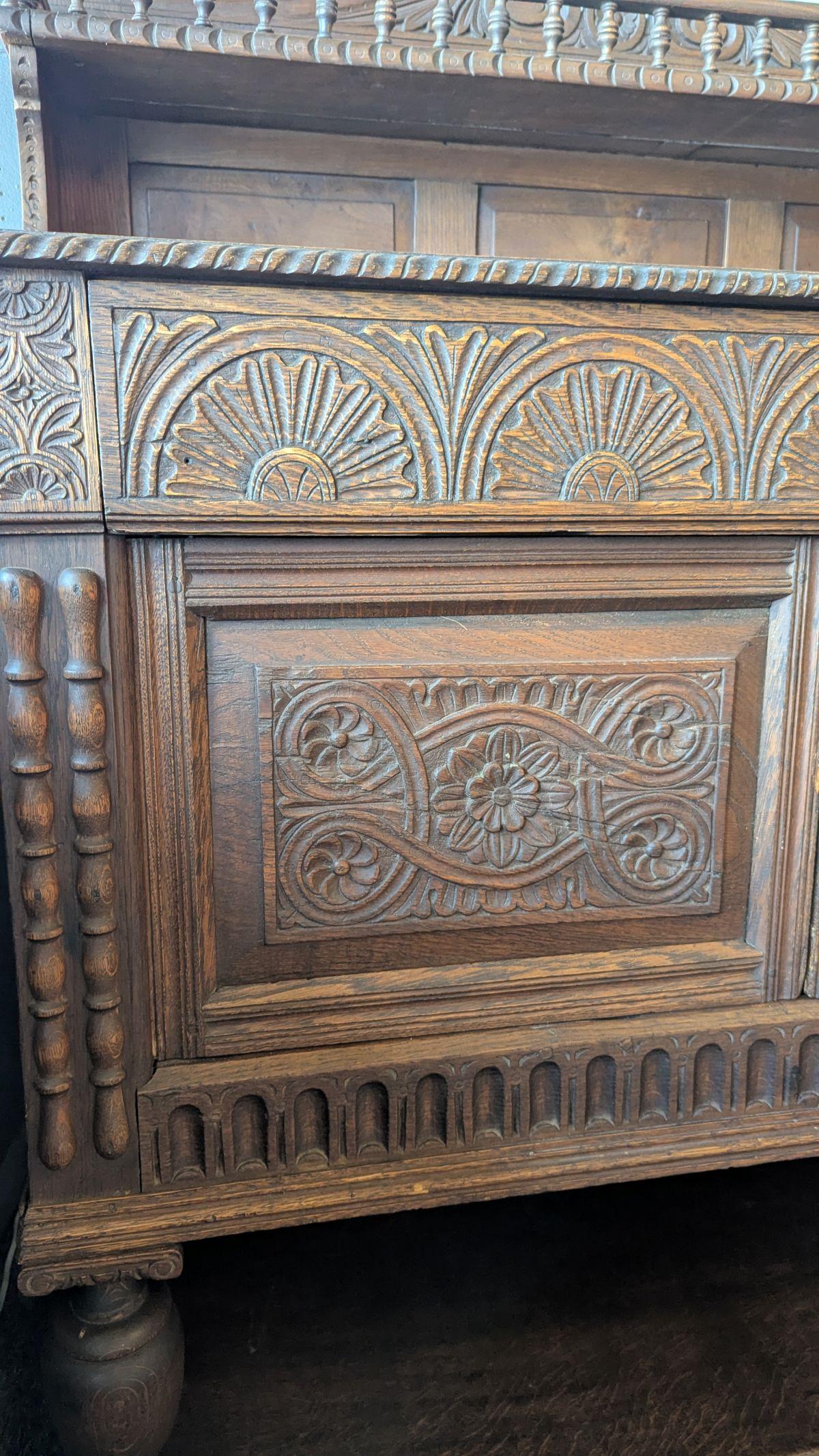 Spanish Oak Server Cupboard For Sale 5