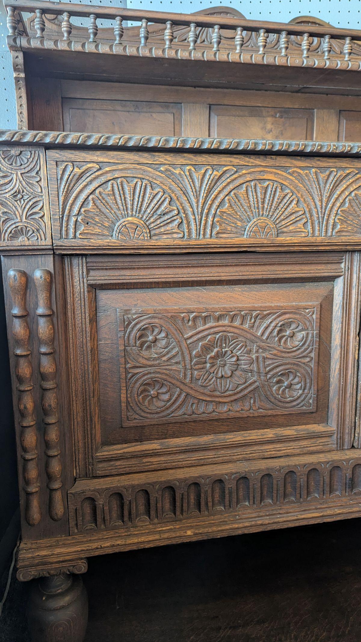 Spanish Oak Server Cupboard For Sale 6