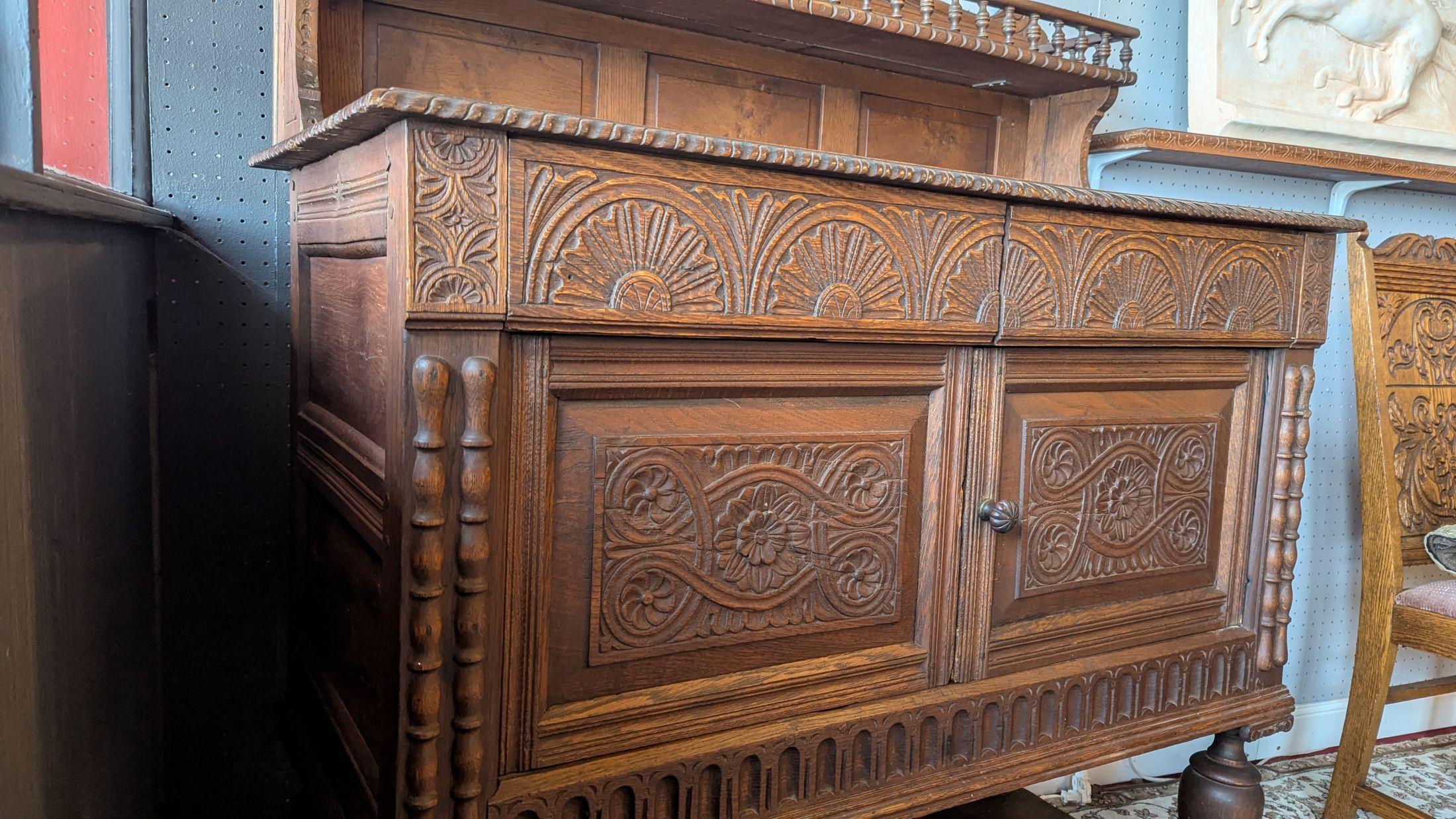 Spanish Oak Server Cupboard For Sale 8