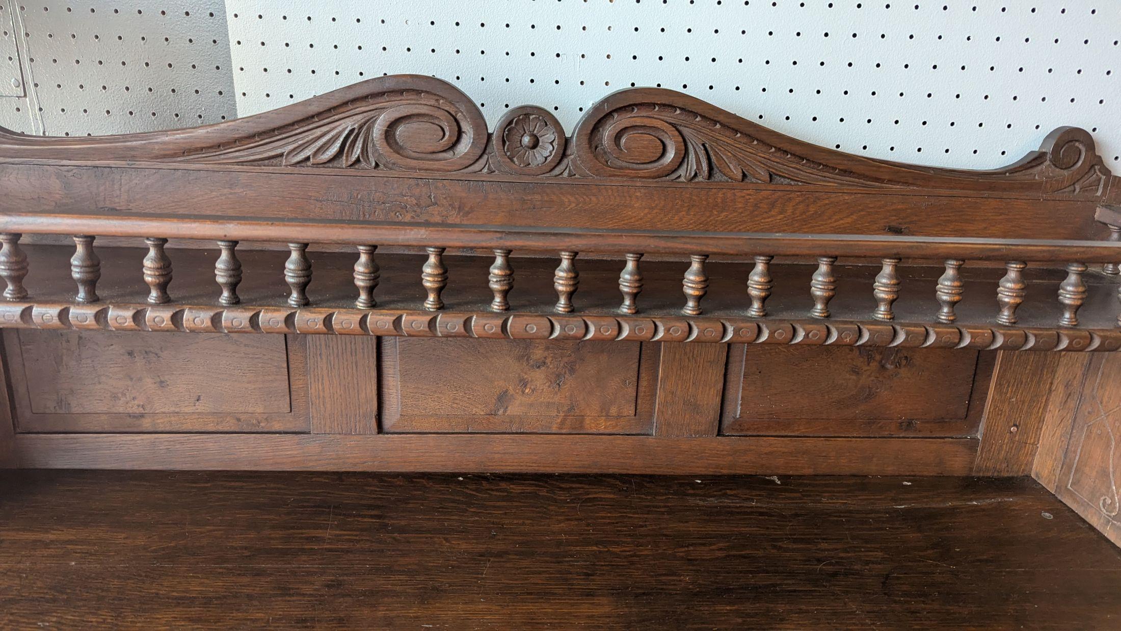 Spanish Oak Server Cupboard For Sale 9