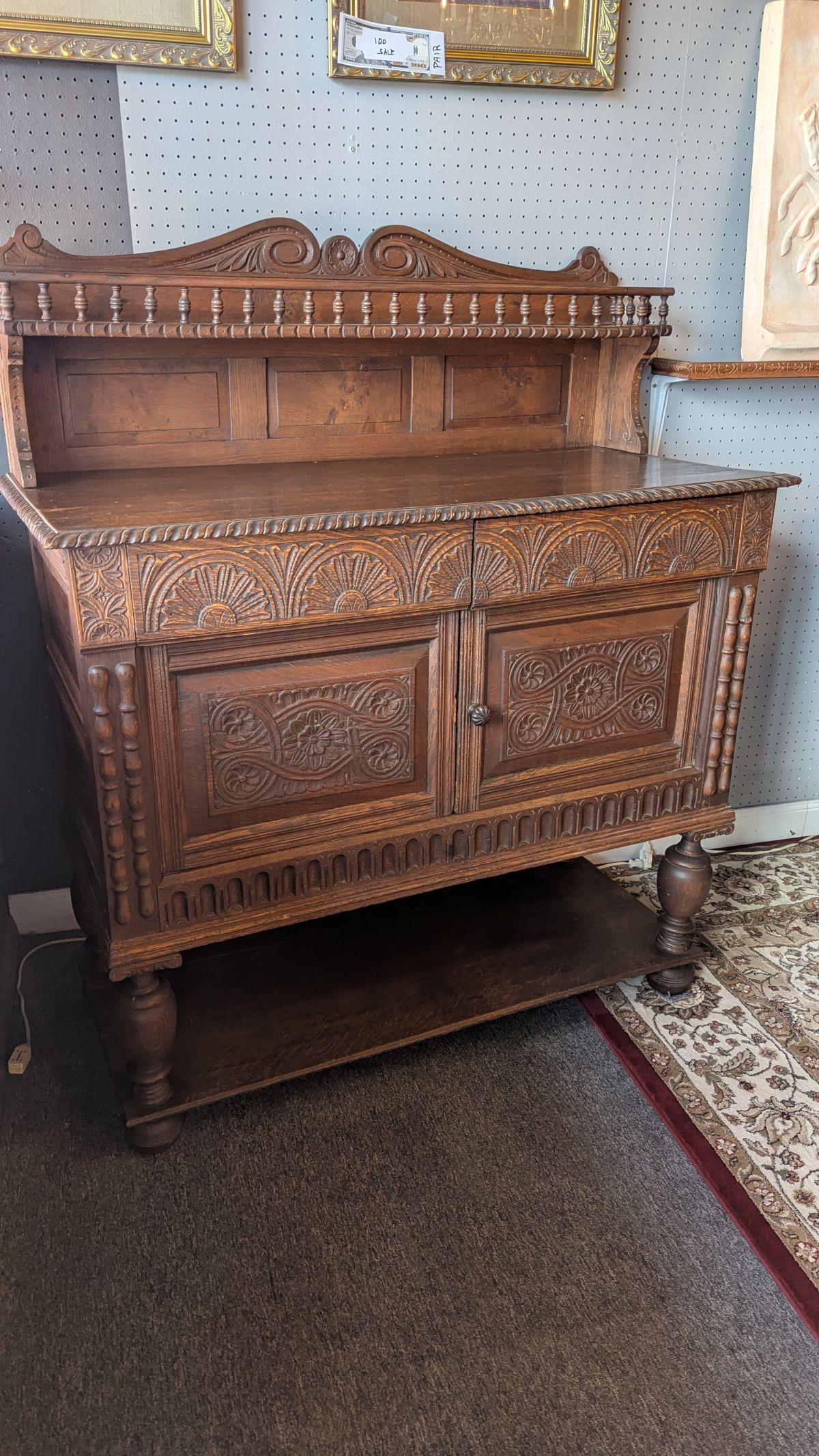 Spanish Oak Server Cupboard For Sale 4