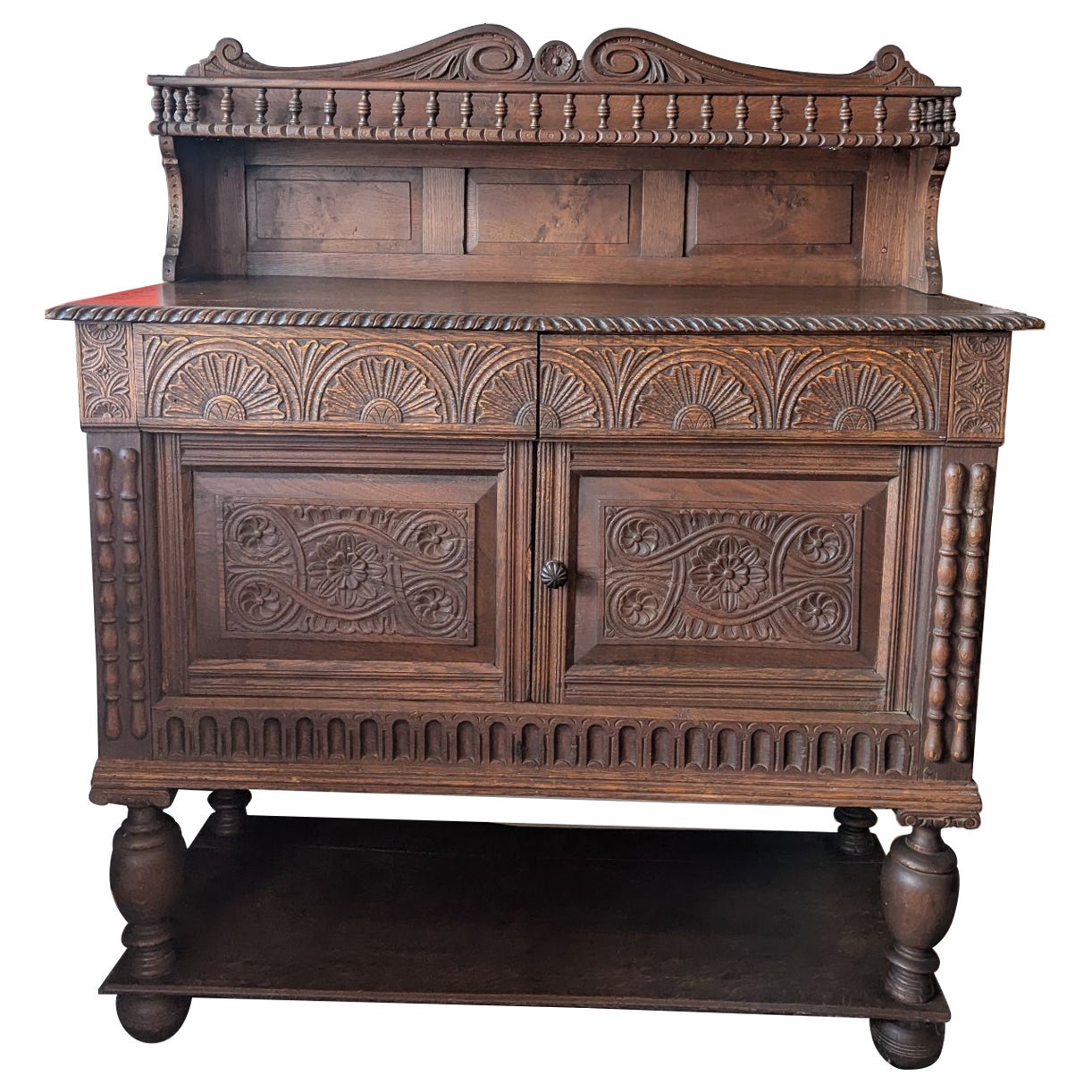 Spanish Oak Server Cupboard For Sale
