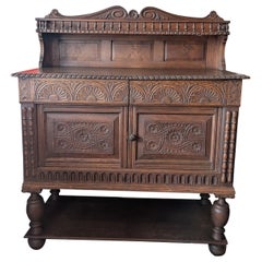 Spanish Oak Server Cupboard