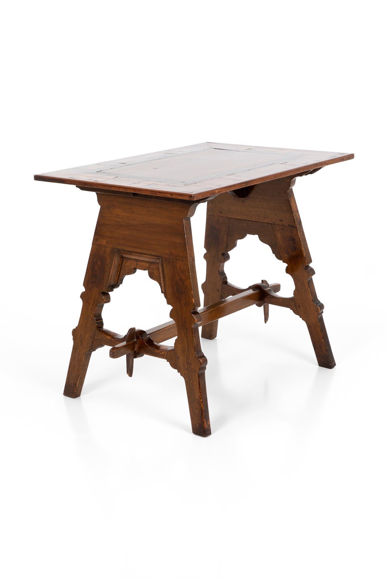 Spanish Olive Wood Table with Rectangular Top, circa 1900 For Sale