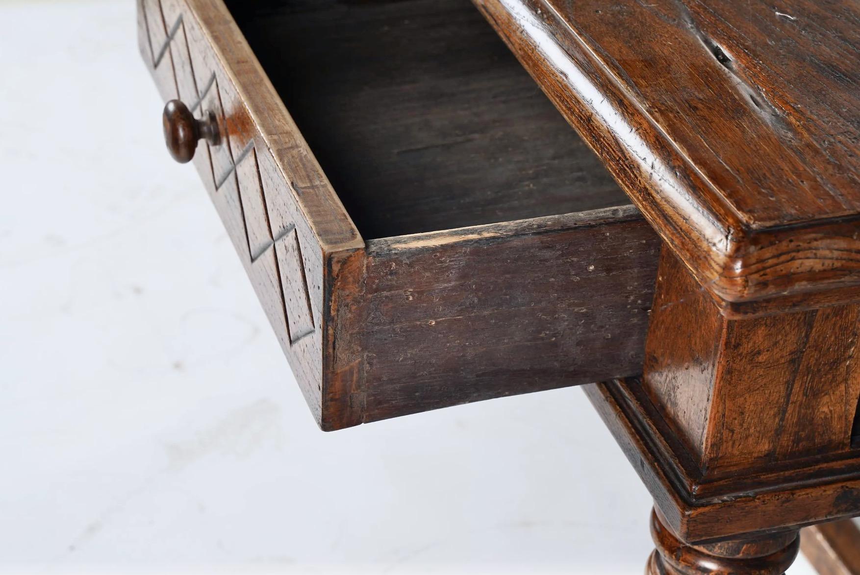 Spanish or Colonial-Style Baroque Writing or Library Table 2
