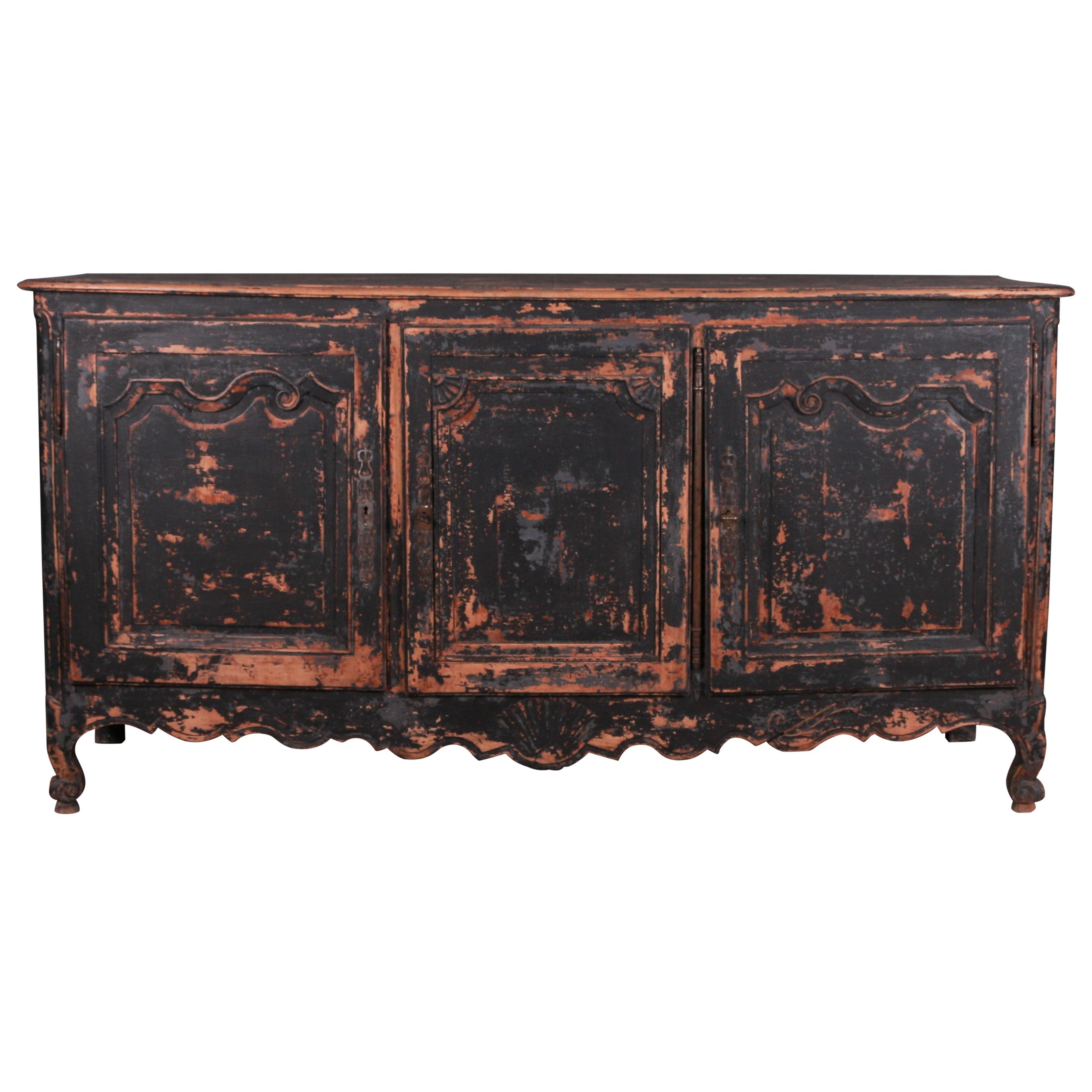 Spanish Original Painted Sideboard at 1stDibs