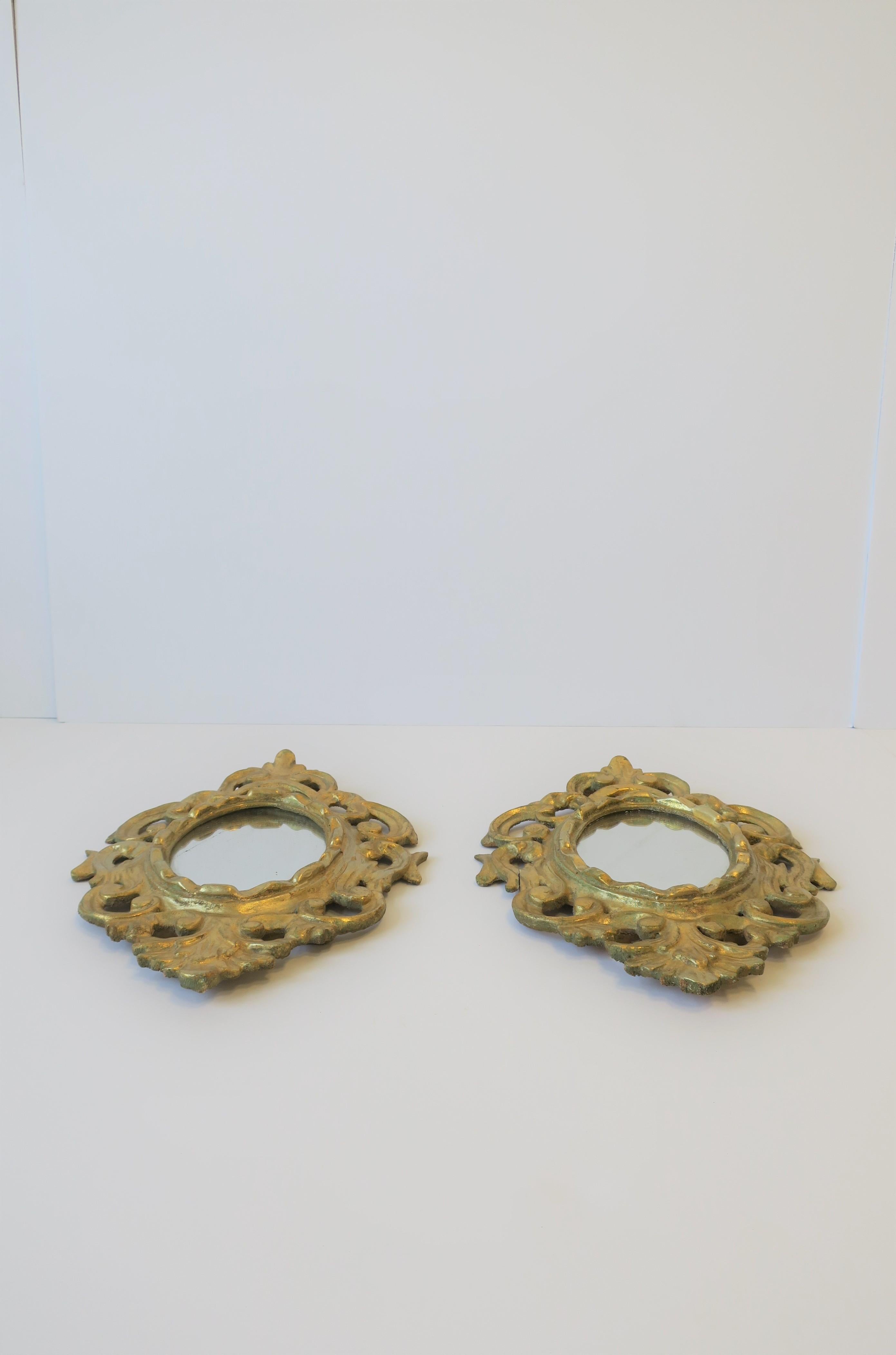 Spanish Oval Gold Giltwood Mirror 1