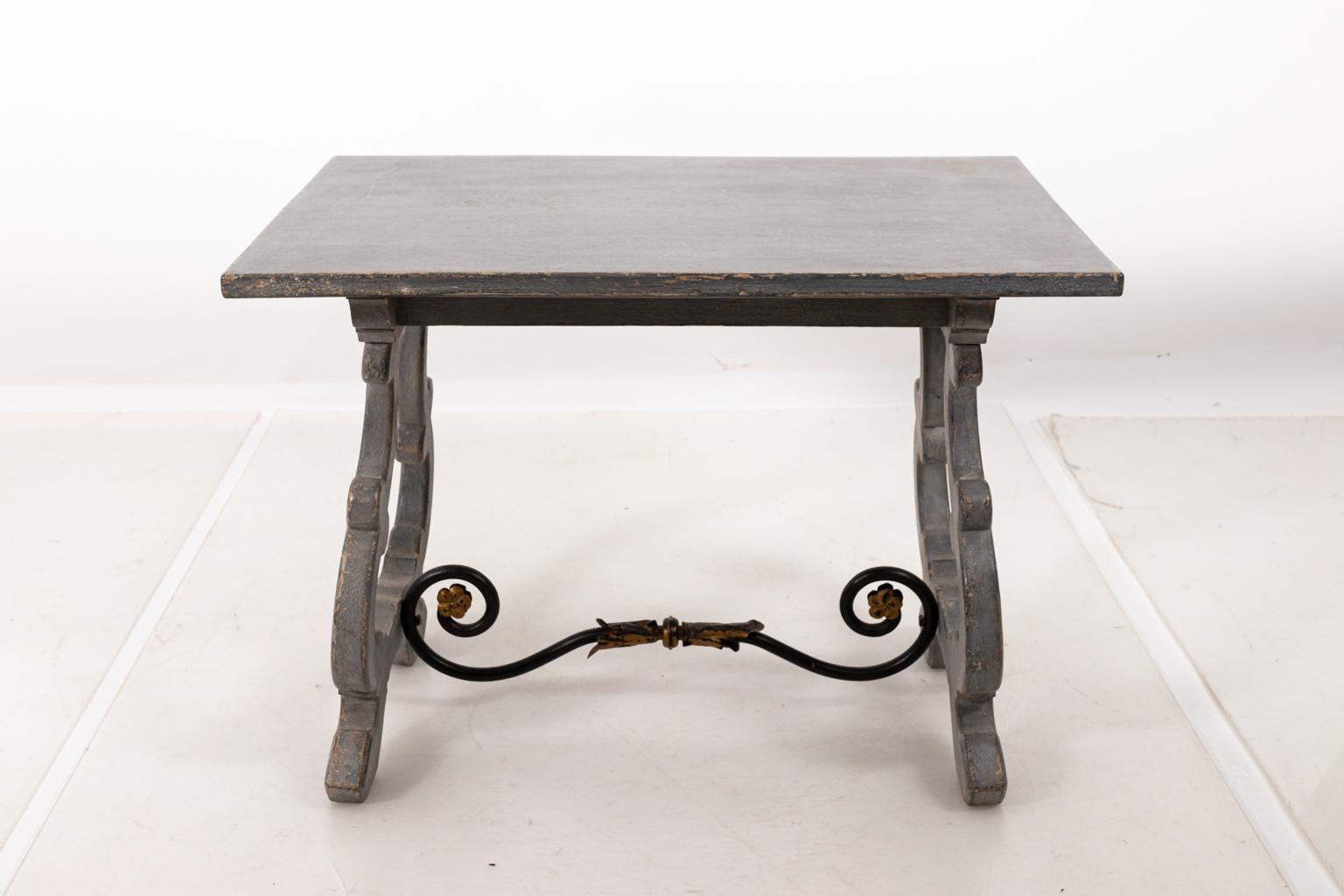 Mid-20th Century Spanish Painted Accent Table 