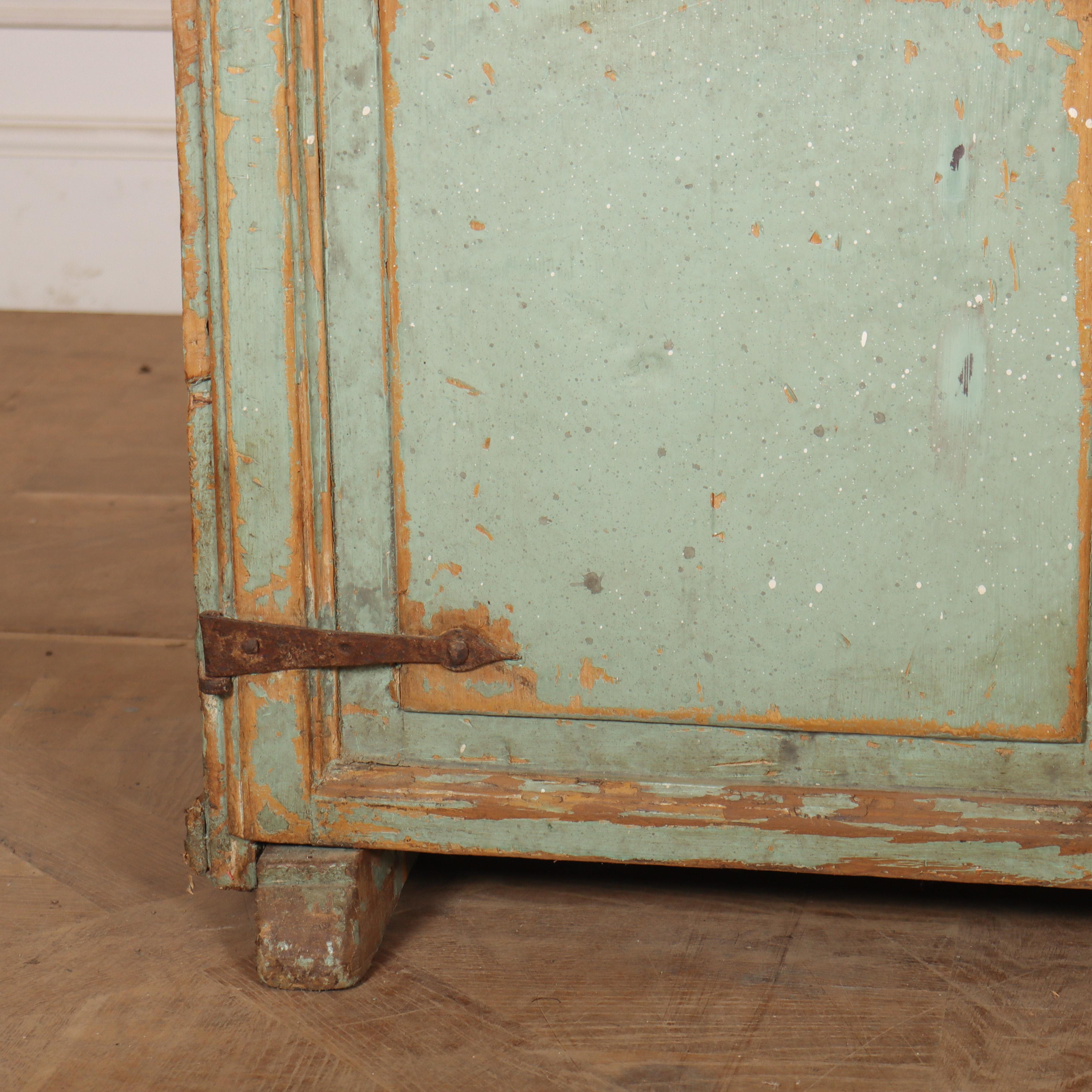 19th Century Spanish Painted Food Cupboard For Sale