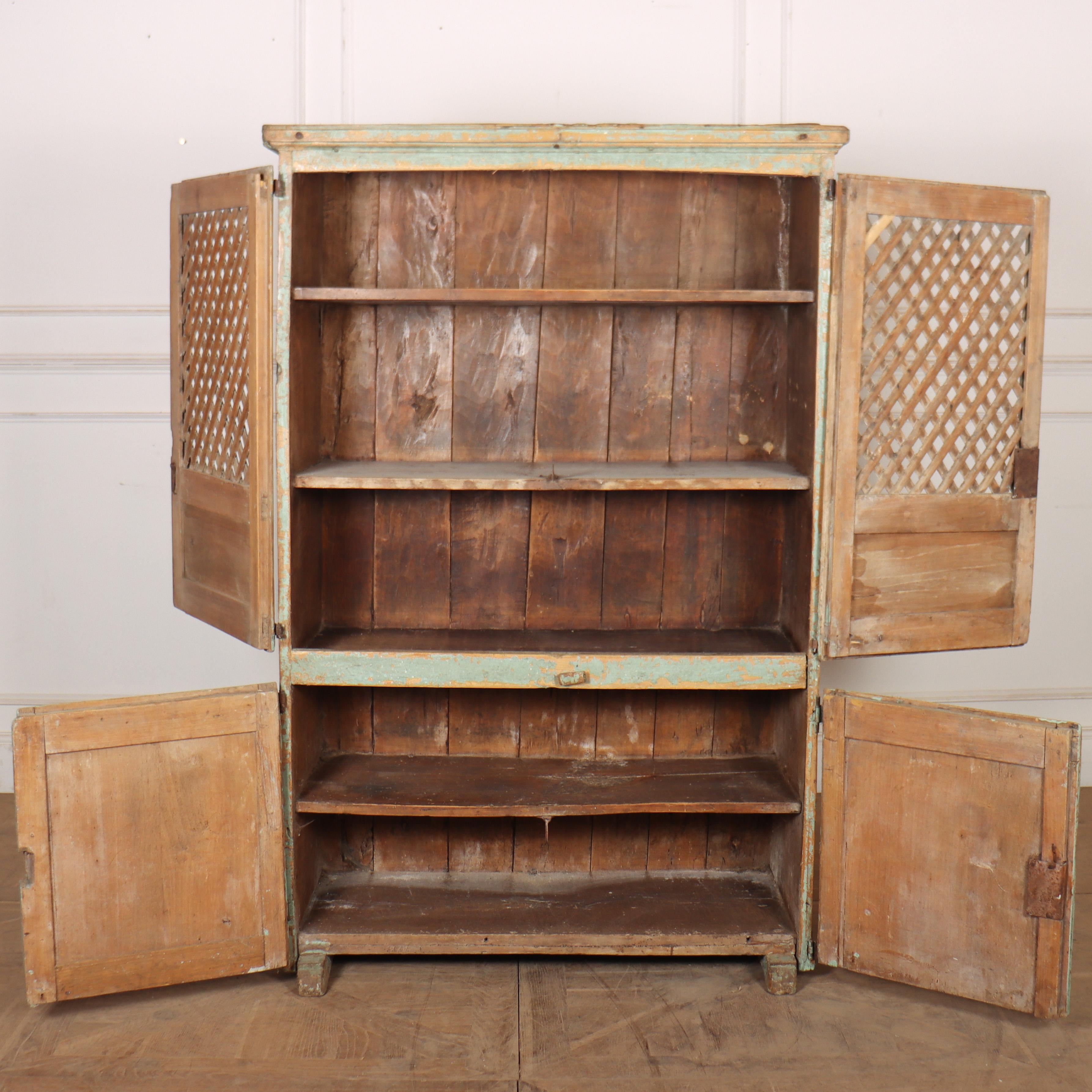 Spanish Painted Food Cupboard For Sale 1