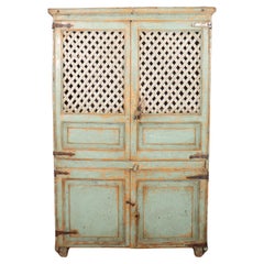 Antique Spanish Painted Food Cupboard