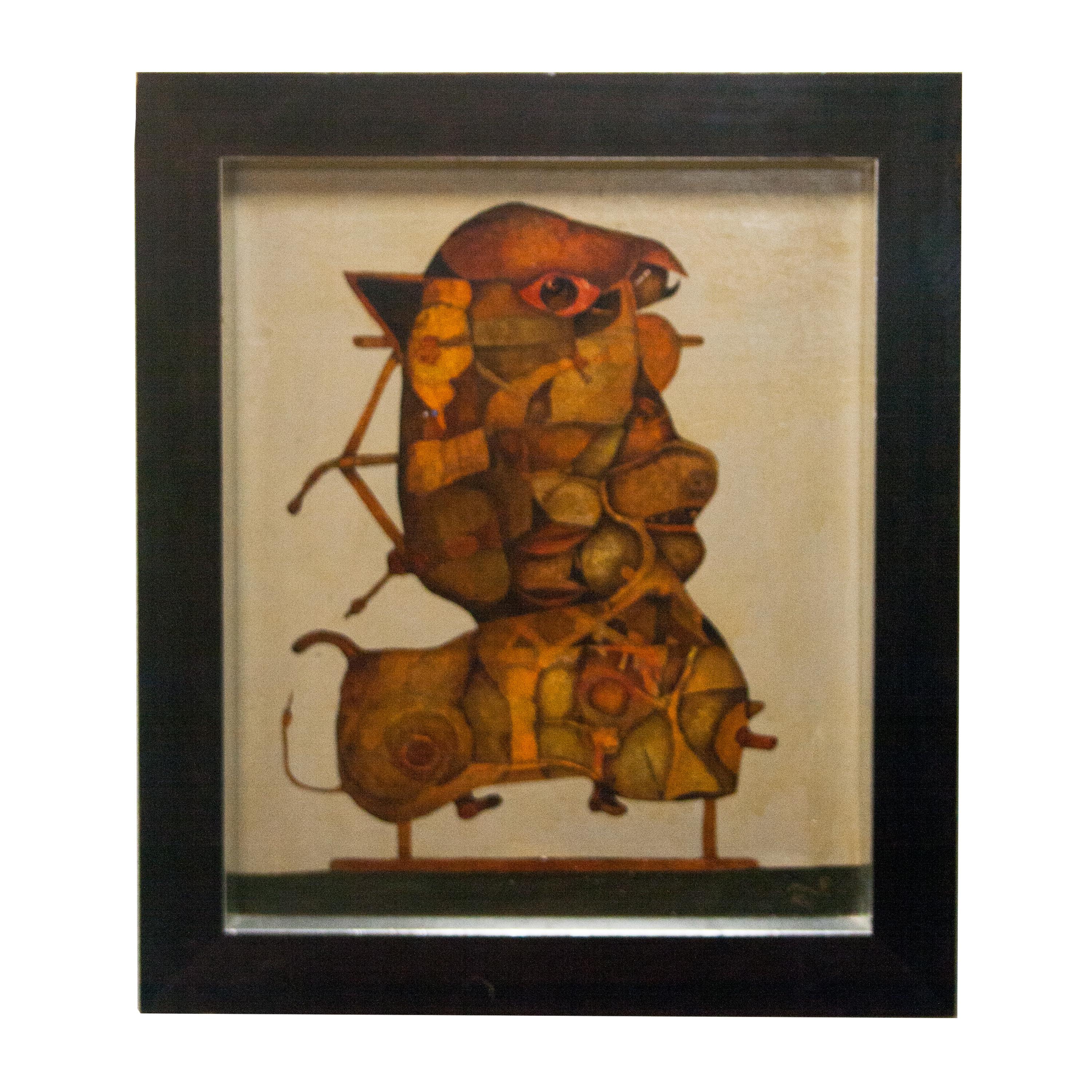 Pittura spagnola Olio su tela, Spagna, 1970