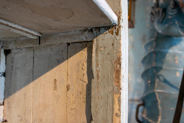 Spanish Pair of Wooden Bookcases with Shelves Doors and Drawers For