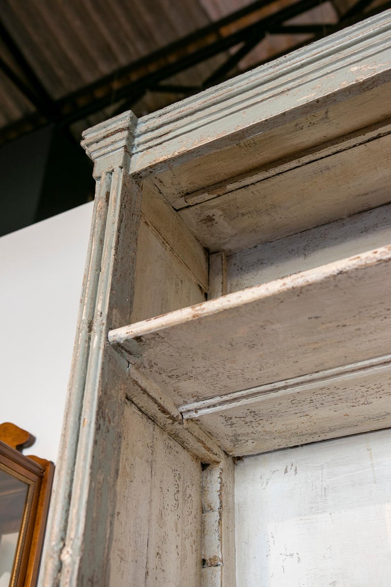 Spanish Pair of Wooden Bookcases with Shelves Doors and Drawers For