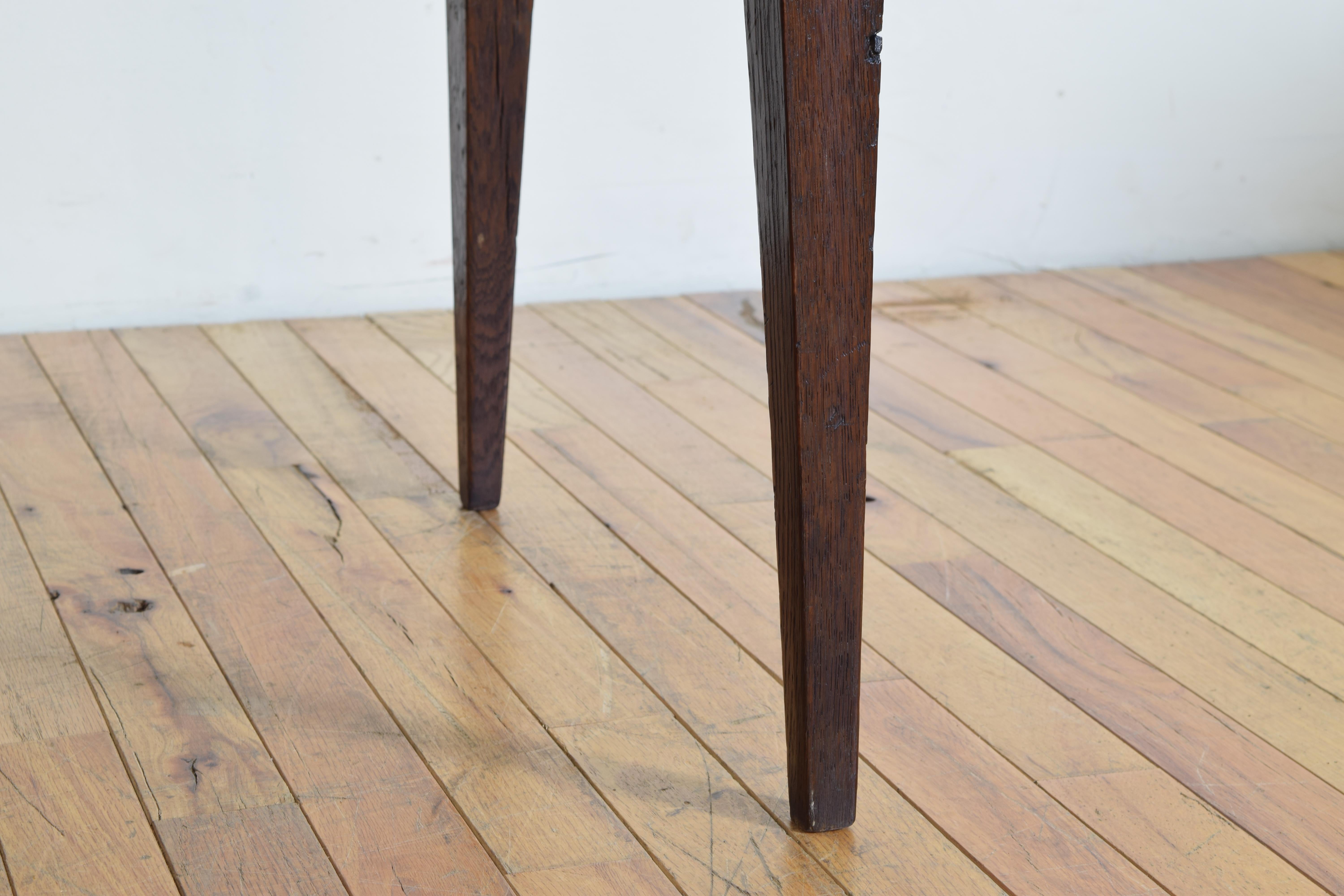 Spanish, Pamplona, Neoclassic Rustic Oak Side Table, Late 18th-Early 19th Cent. 4