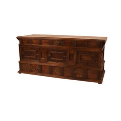 Spanish Paneled Coffer or Dowry Trunk, circa 1800