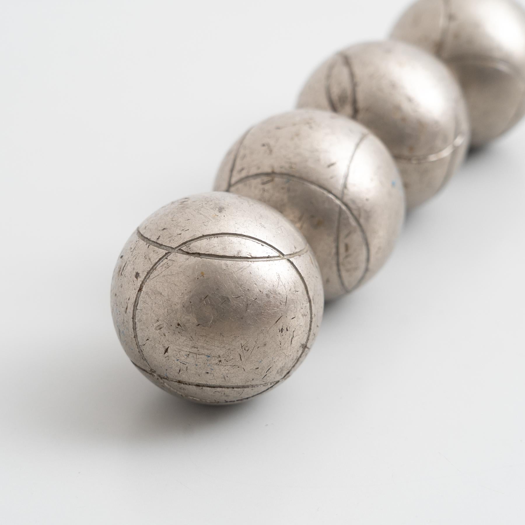 Spanish Petanque Balls - Early 20th Century Set For Sale 4