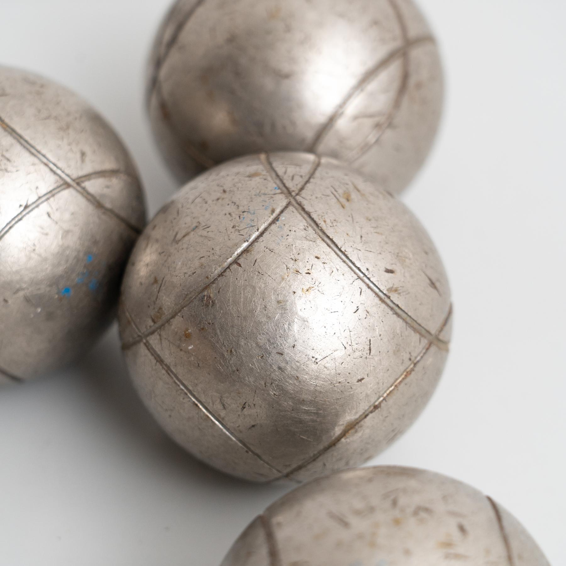 Spanish Petanque Balls - Early 20th Century Set In Good Condition For Sale In Barcelona, ES