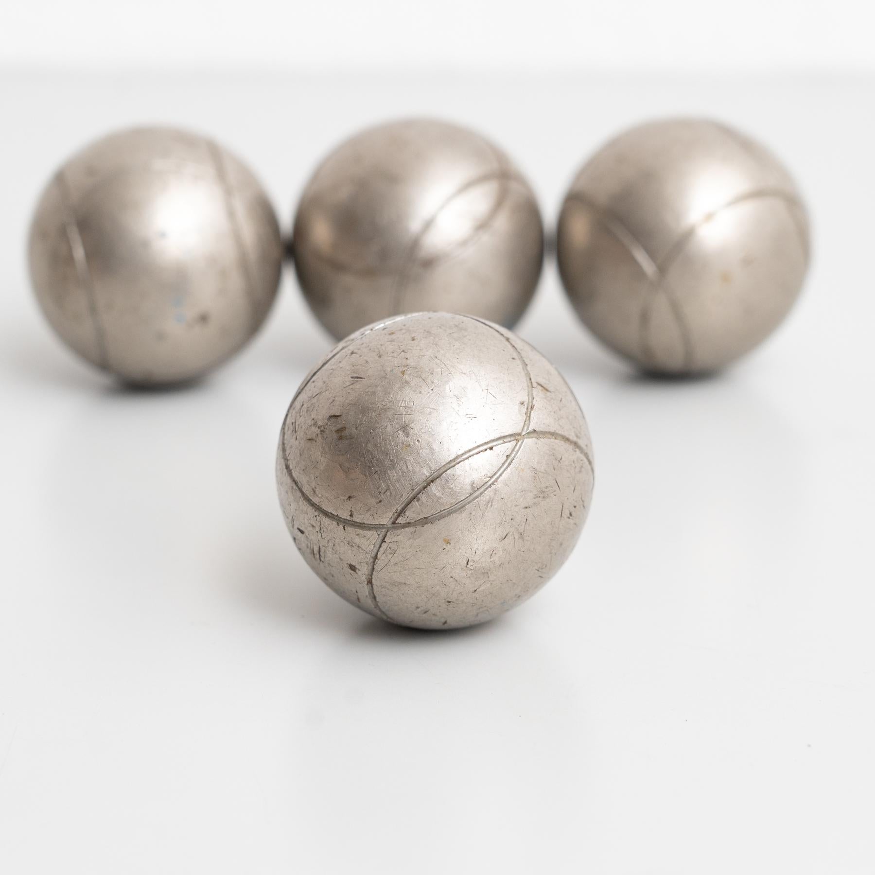Spanish Petanque Balls - Early 20th Century Set For Sale 2