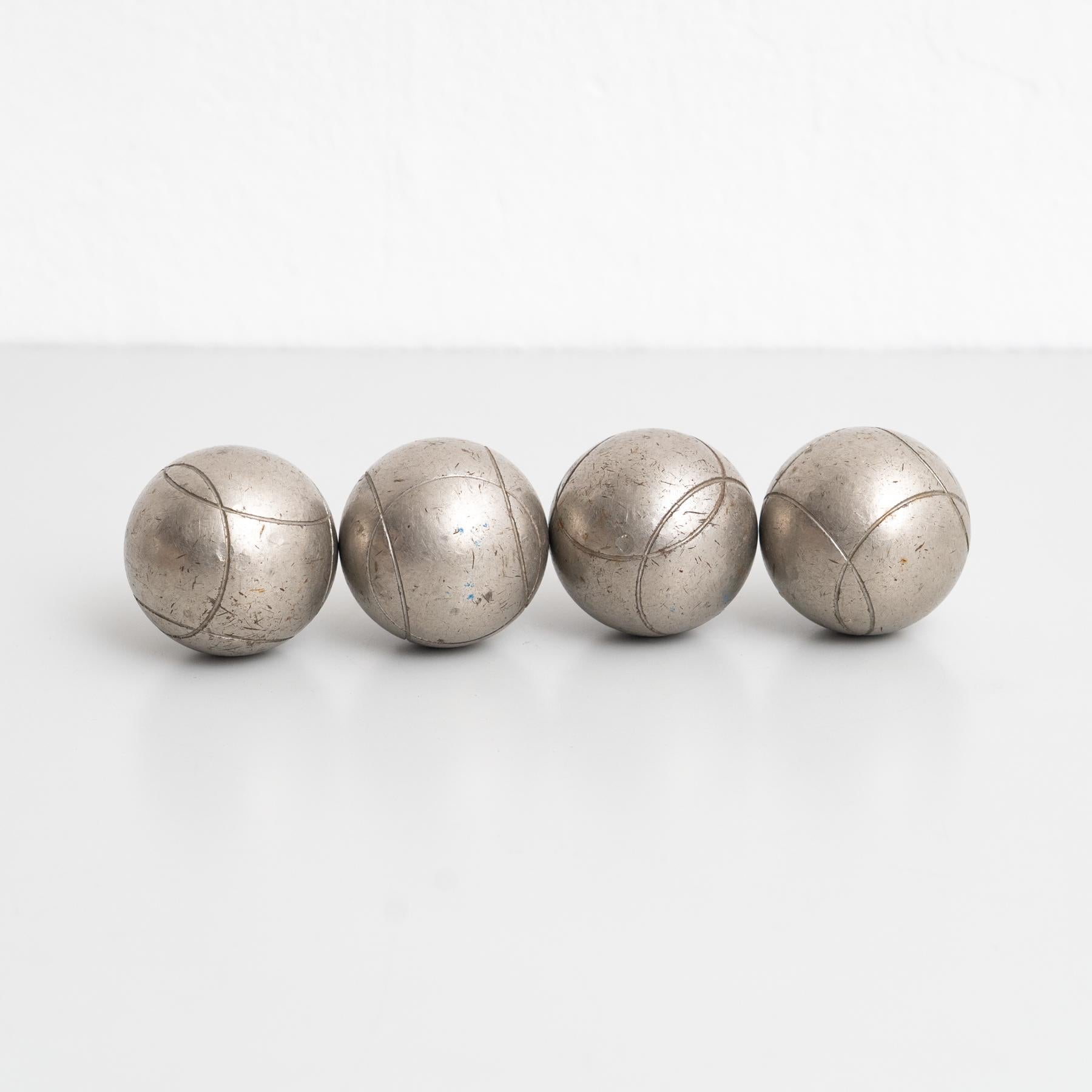Spanish Petanque Balls - Early 20th Century Set For Sale 3