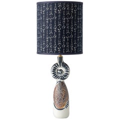 Spanish Picasso-style Otero Regal Figural Ceramic Table Lamp