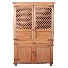 Antique Spanish Pine Food Cupboard