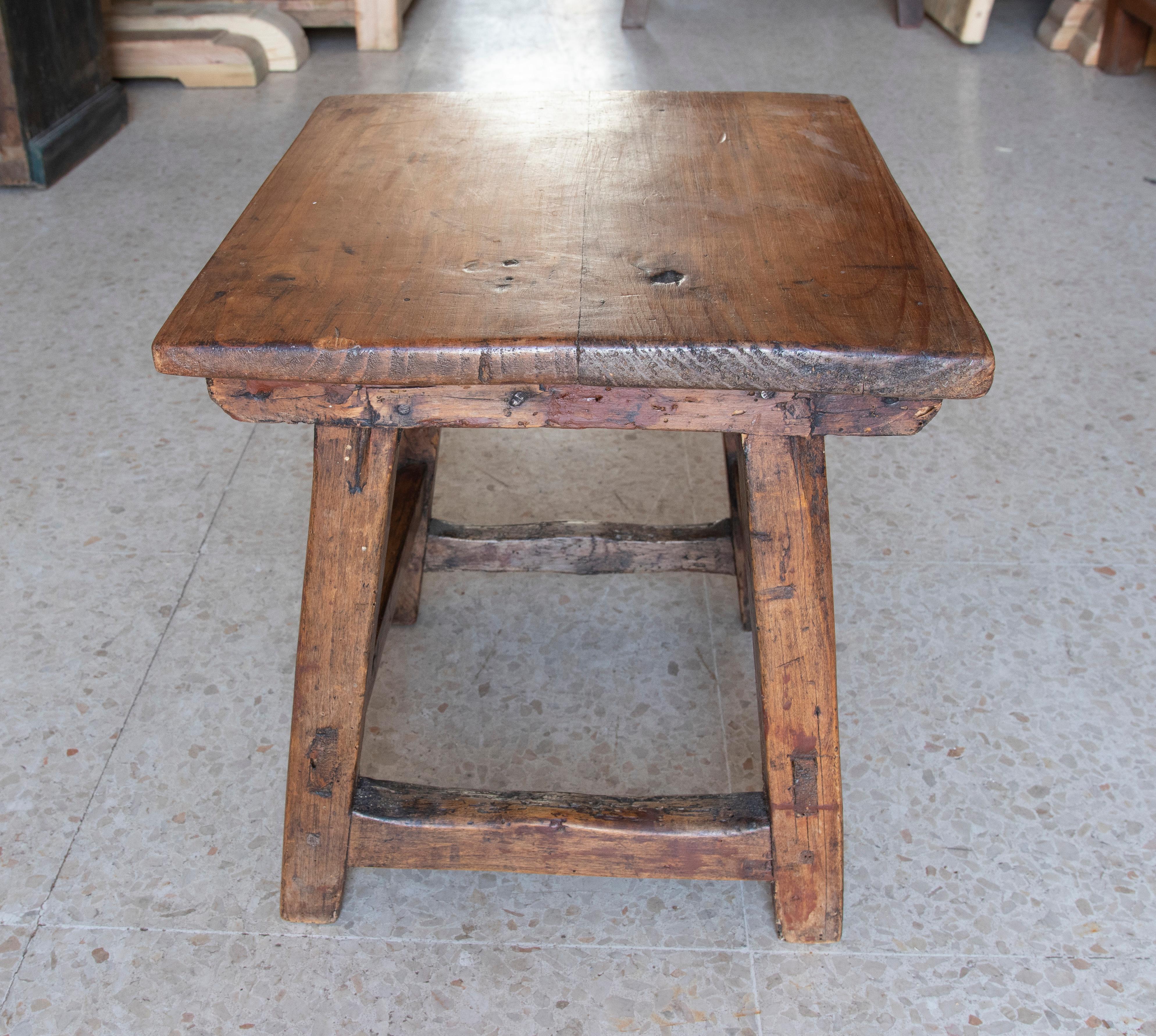 20th Century Spanish Pine Side Table For Sale