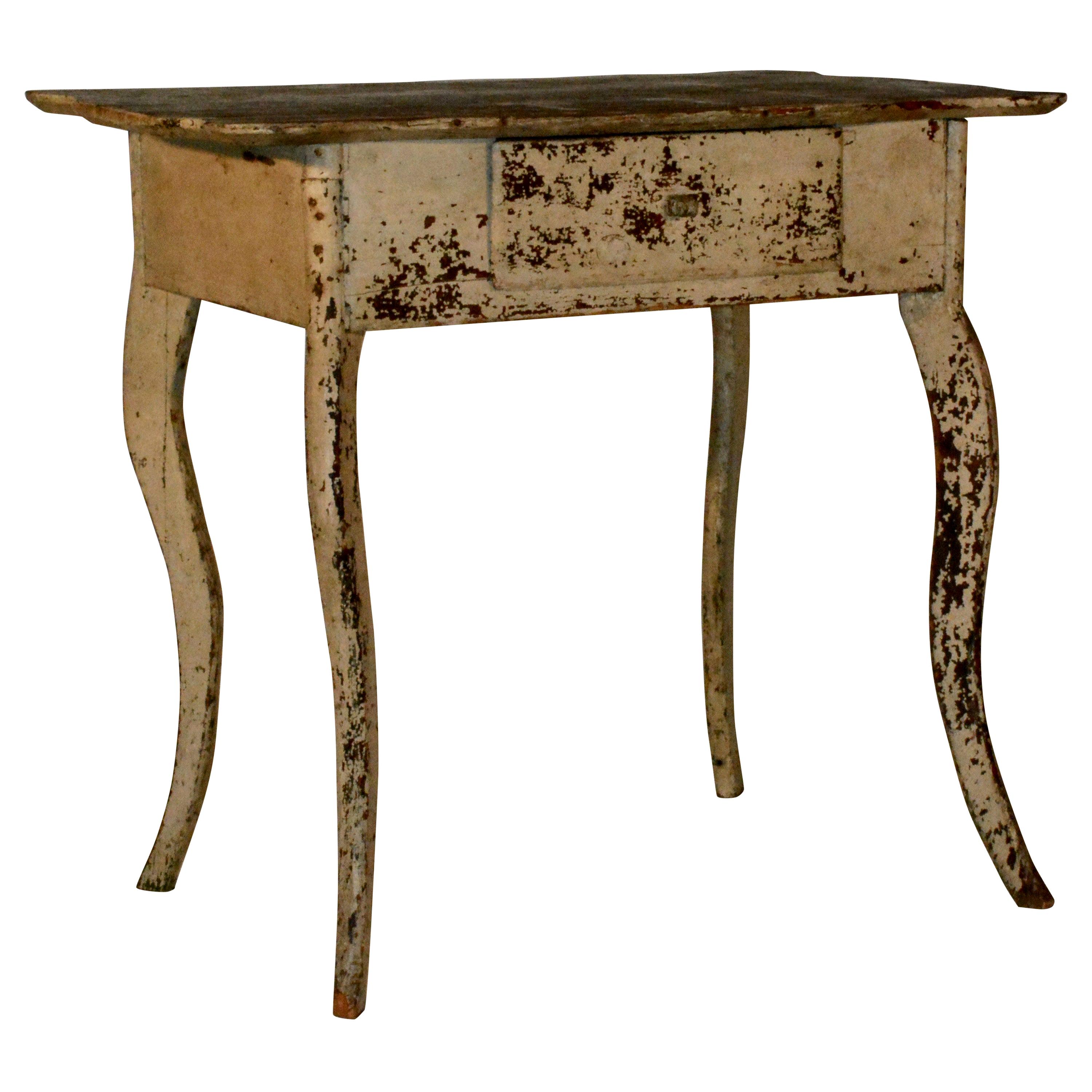 Spanish Polychrome Entry Table For Sale