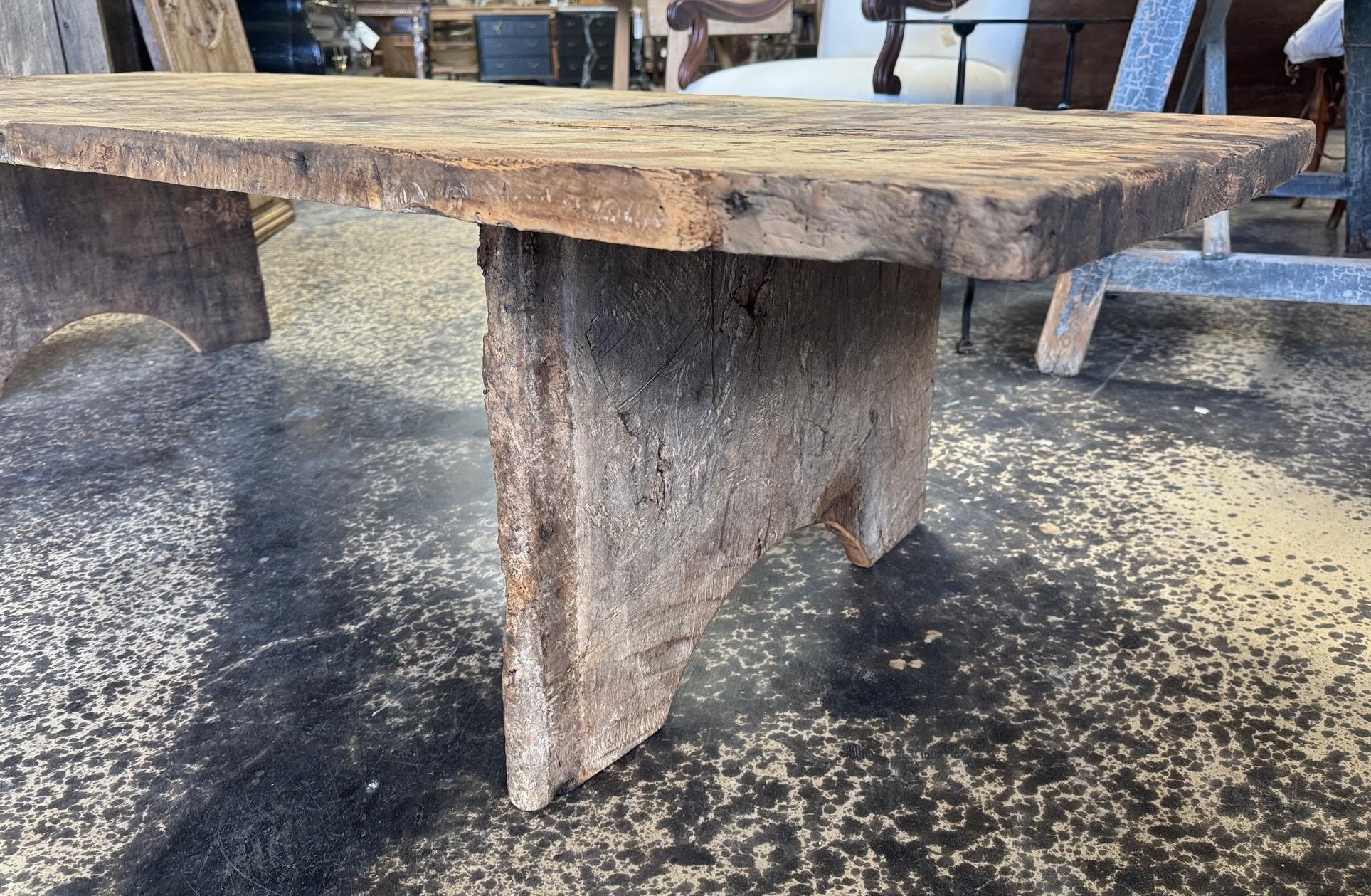 Contemporary Spanish Primitive Coffee Table - Table Basse For Sale