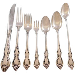 Spanish Provincial by Towle Sterling Silver Flatware Set 12 Service 89 Pieces
