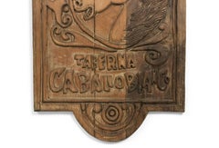Spanish Provincial Style Carved Horse Head Wall Plaque Sign