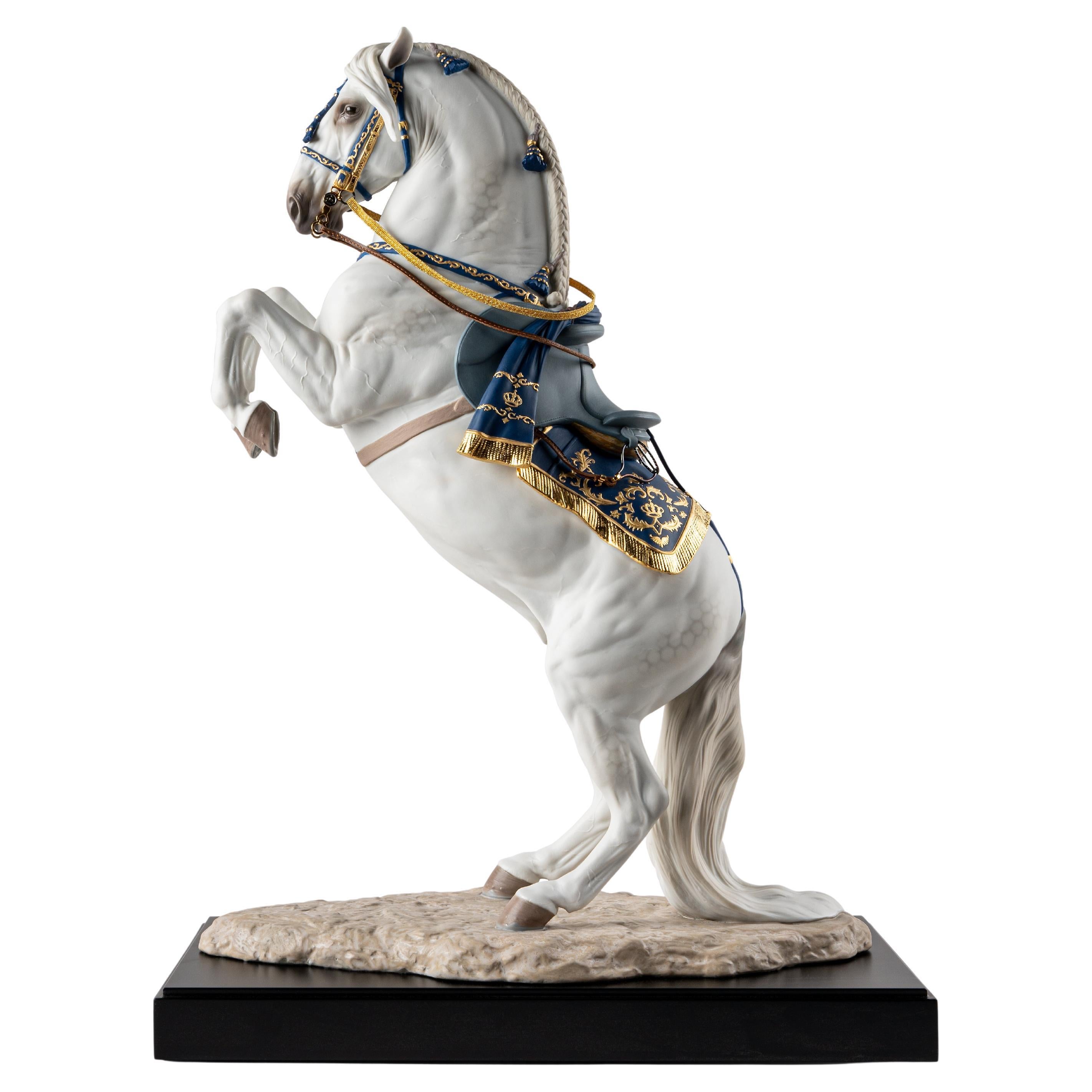 Spanish Pure Breed Sculpture, Haute École, Limited Edition For Sale