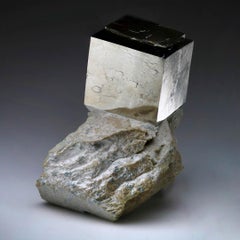 Spanish Pyrite Cube on Basalt Matrix // 1.80 Lb.