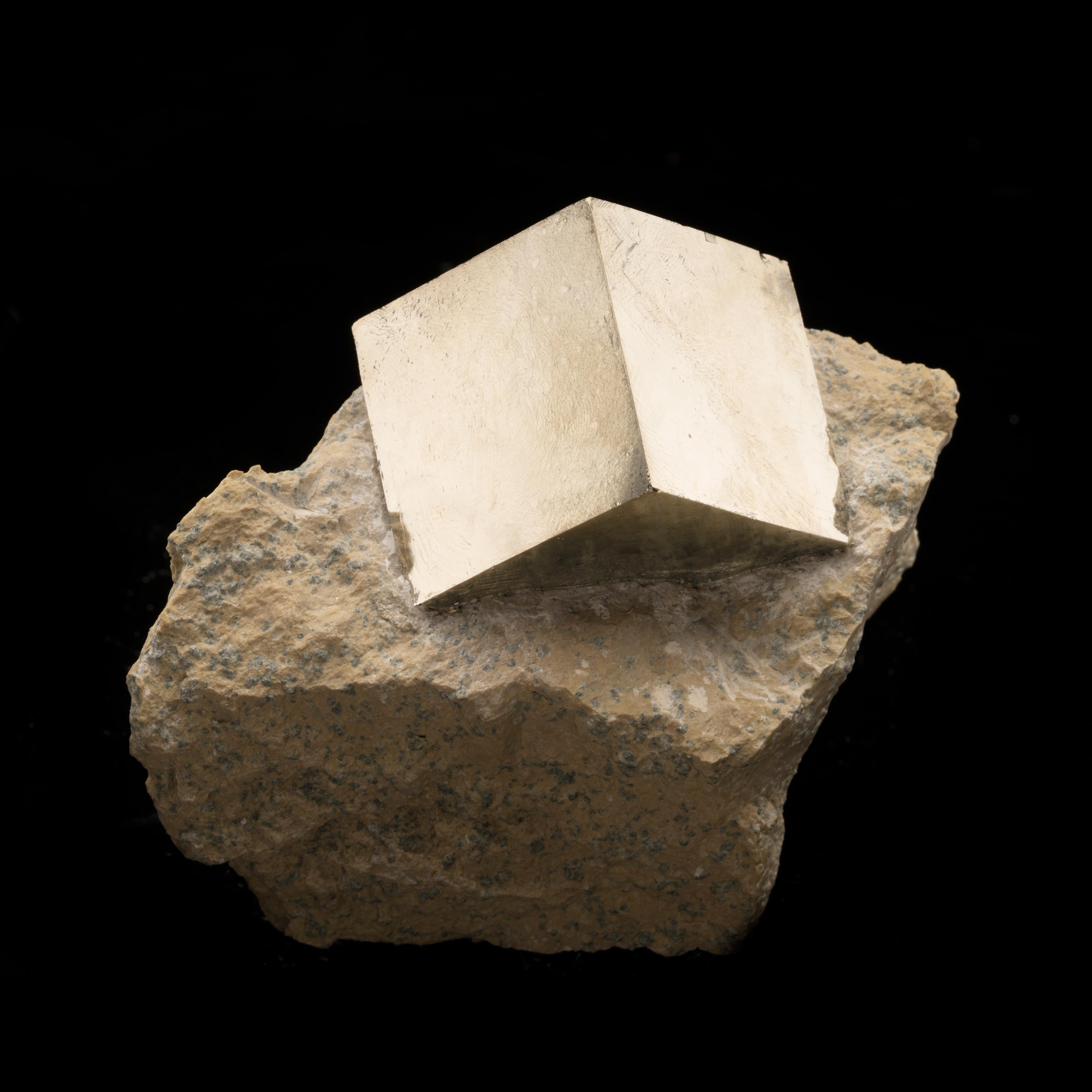 Contemporary Spanish Pyrite Rectangle on Basalt Matrix // 1.65 Lb