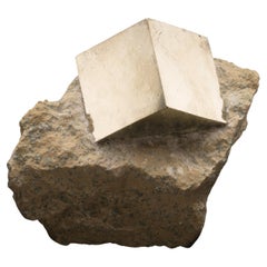 Spanish Pyrite Rectangle on Basalt Matrix // 1.65 Lb