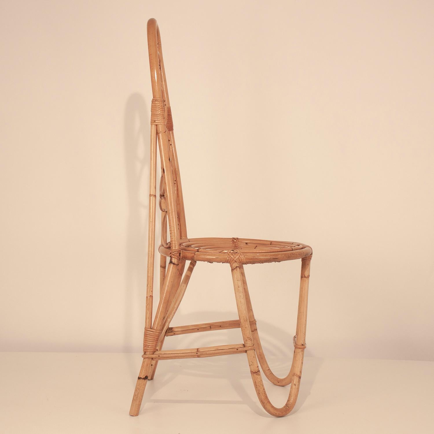Spanish Rattan Chair, 1960s In Good Condition In Barcelona, Cataluna