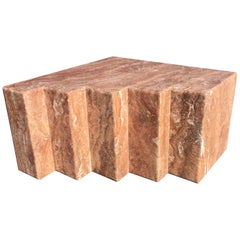 Spanish Red Travertine Coffee Table