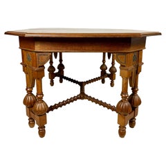 Spanish Renaissance Revival Dining Table, 20th Century