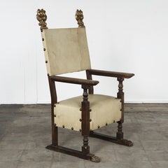 Spanish Renaissance Revival High-Back Armchair