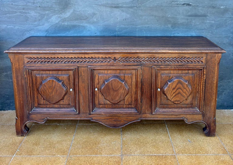 Buffet Renaissance en chêne début XVIIe Atelier Patrice Bricout