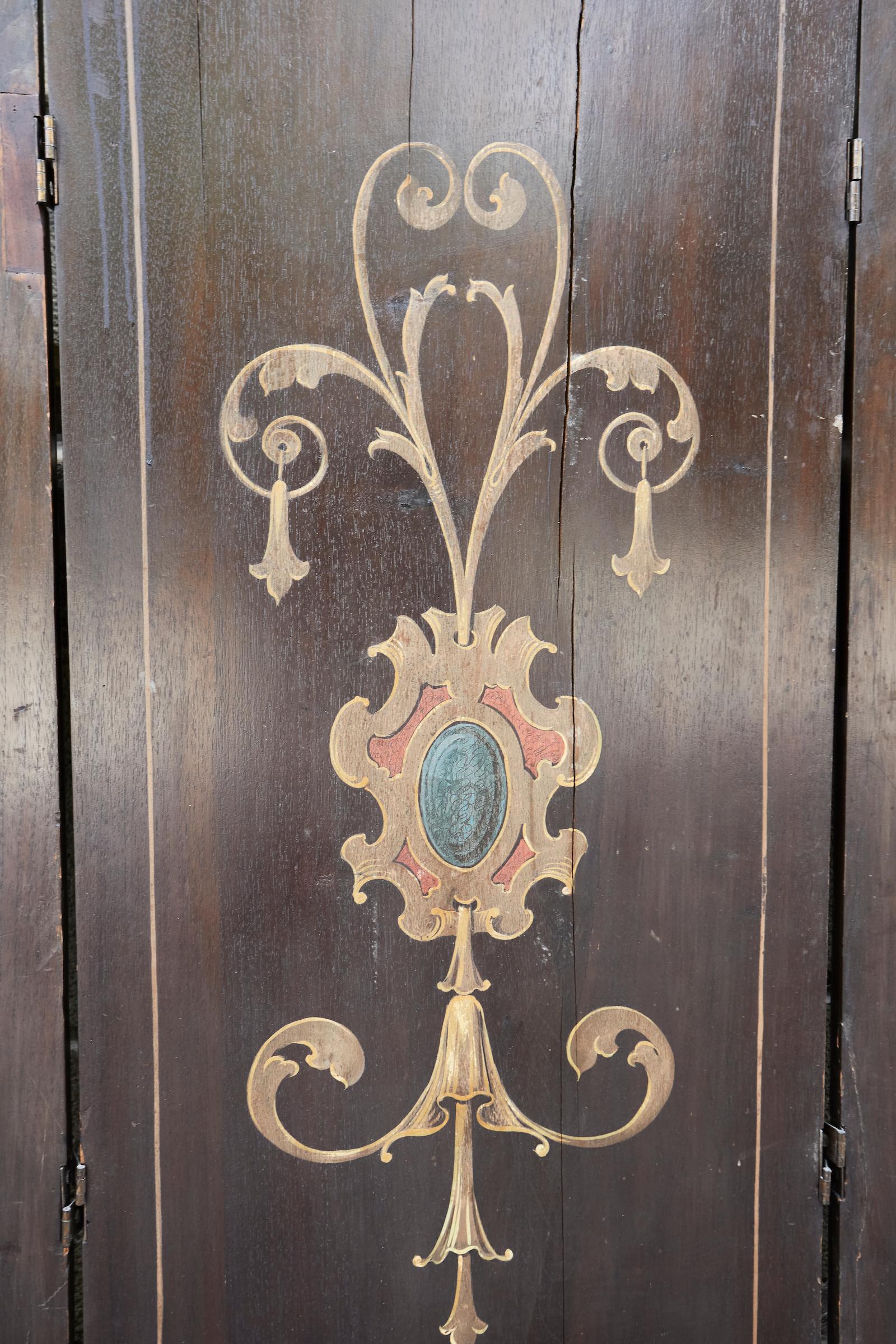 Spanish Renaissance Style Leather Folding Screen 6