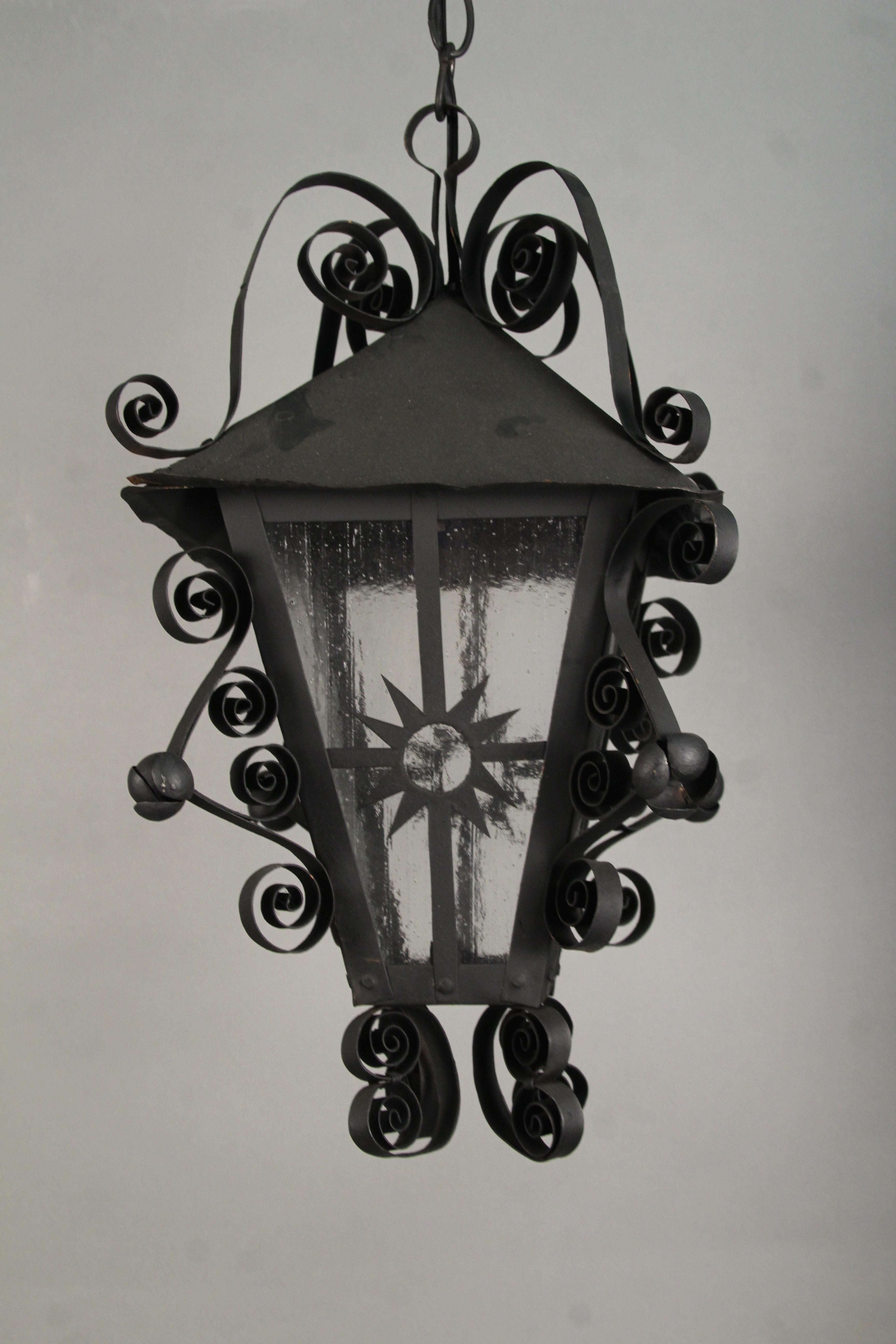 Spanish Colonial Spanish Revival 1930s Hanging Lantern