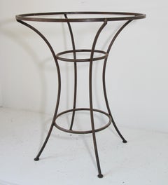 Spanish Revival Bar Table Wrought Iron Base