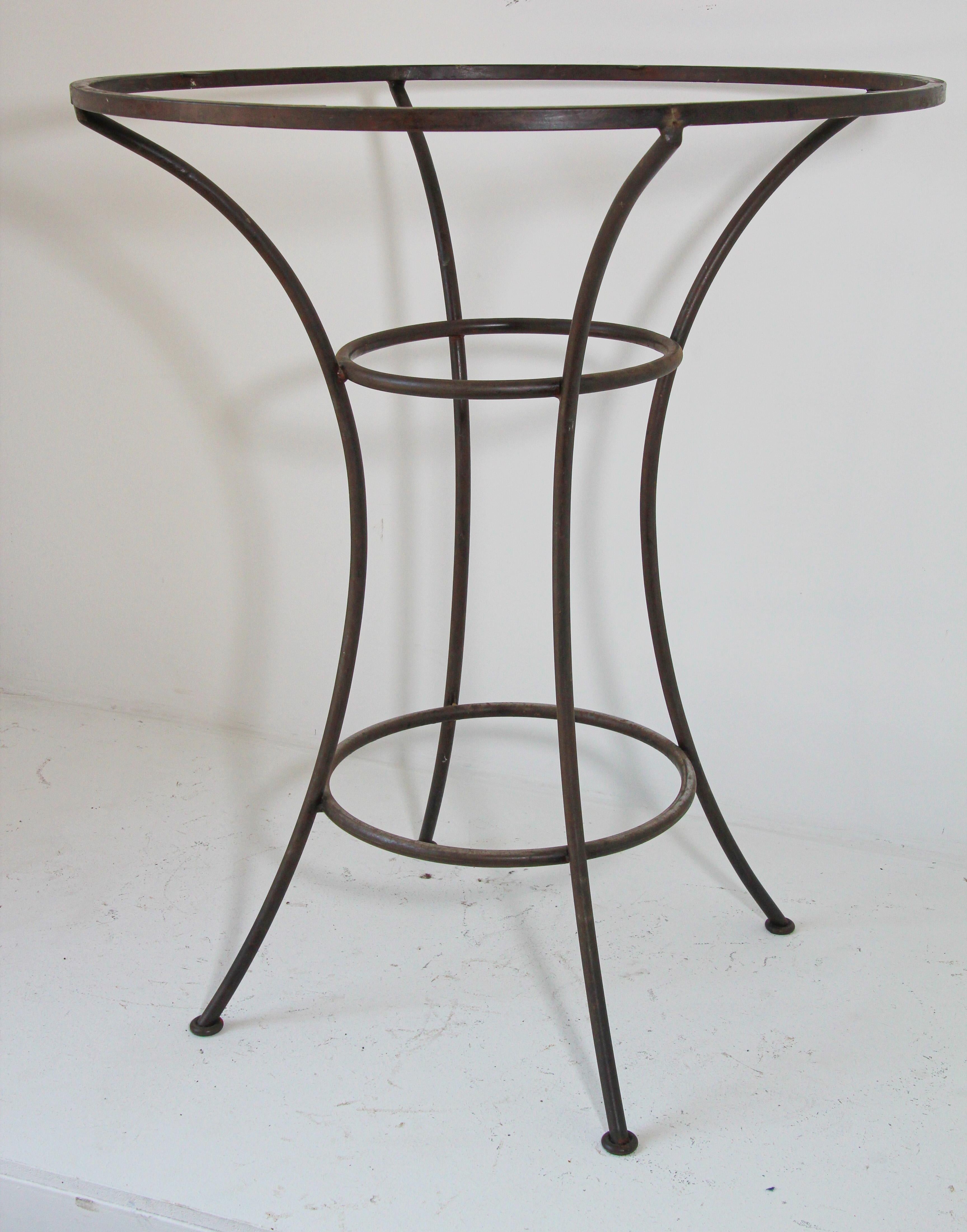 wrought iron high top table