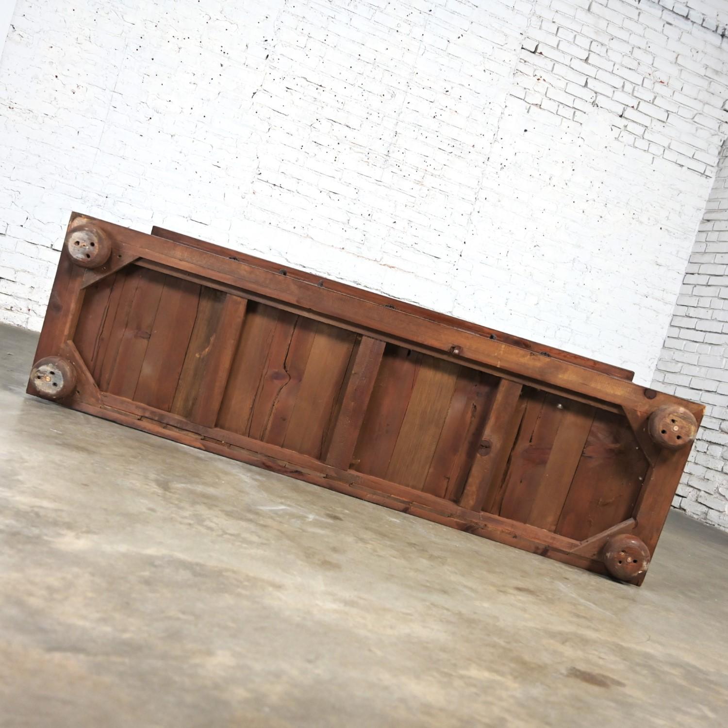 Spanish Revival Rustic Solid Pine Sideboard Style of Artes De Mexico Intern'tnl  For Sale 3