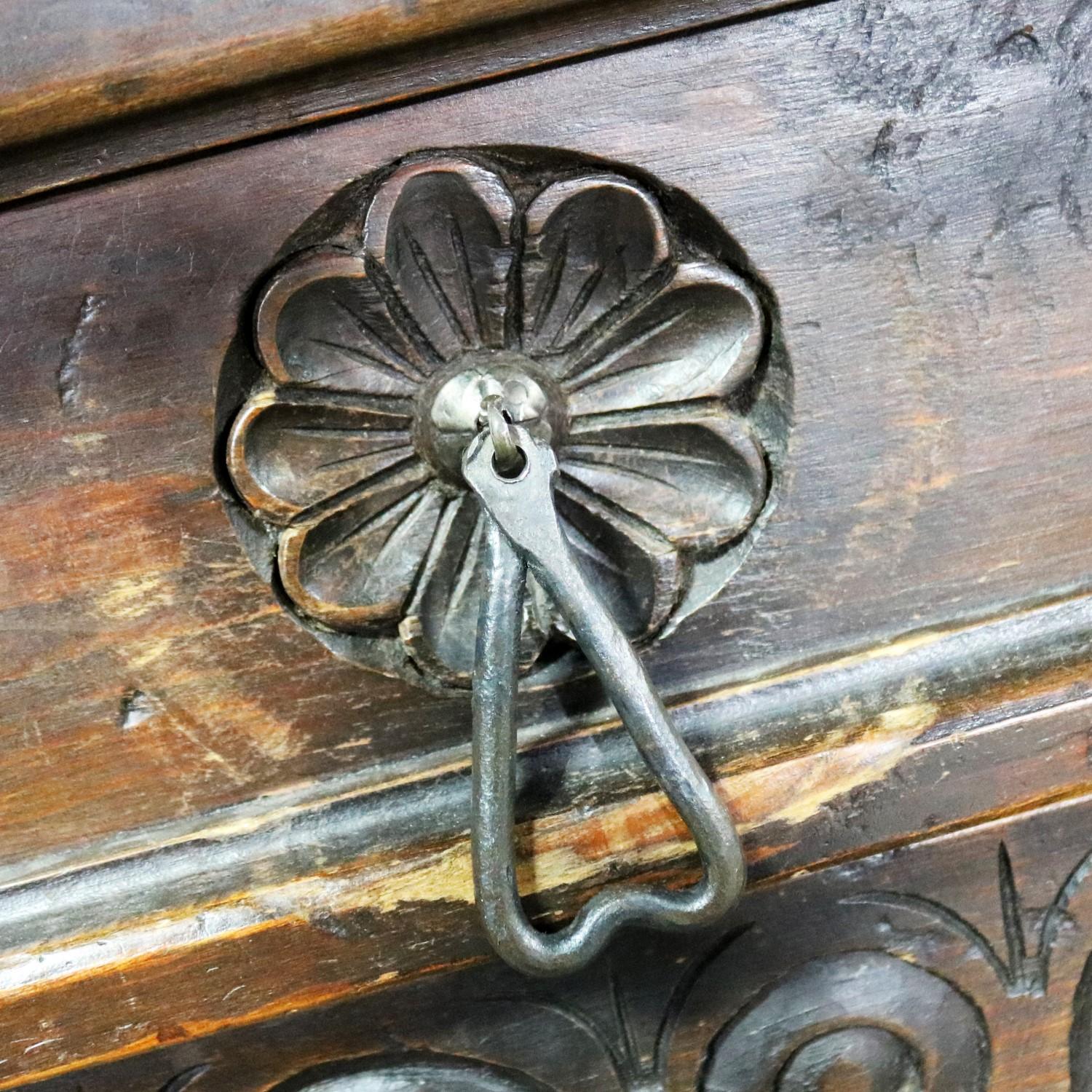 Spanish Revival Style Desk with Handwrought Hardware by Artes De Mexico 10